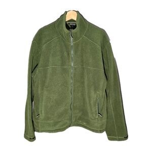 Marmot Polartec Gorpcore Full Zip Fleece Jacket Olive Green Mens XL